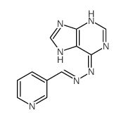 3-Pyridinecarboxaldehyde,2-(9H-purin-6-yl)hydrazone structure