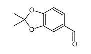 2,2-二甲基苯并[d][1,3]二氧杂环戊烯-5-甲醛结构式