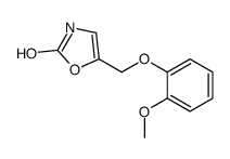 5-[(2-methoxyphenoxy)methyl]-3H-1,3-oxazol-2-one Structure