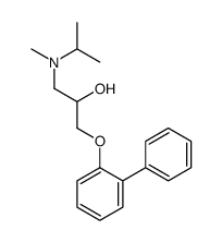 1-[methyl(propan-2-yl)amino]-3-(2-phenylphenoxy)propan-2-ol结构式