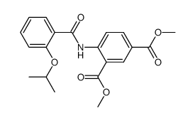 4-(2-Isopropoxy-benzoylamino)-isophthalic acid dimethyl ester结构式