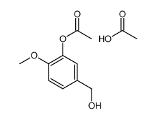 acetic acid,[5-(hydroxymethyl)-2-methoxyphenyl] acetate结构式