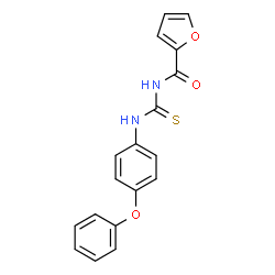 N-{[(4-phenoxyphenyl)amino]carbonothioyl}-2-furamide结构式