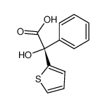 (S)-Hydroxy-phenyl-thiophen-2-yl-acetic acid结构式