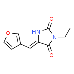 2,4-Imidazolidinedione,3-ethyl-5-(3-furanylmethylene)-(9CI) Structure