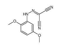 2-[(2,5-dimethoxyphenyl)hydrazinylidene]propanedinitrile结构式