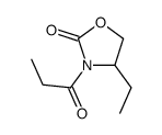 4-ethyl-3-propanoyl-1,3-oxazolidin-2-one Structure