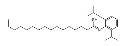 N-[2,6-di(propan-2-yl)phenyl]hexadecanethioamide结构式