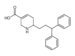2-(3,3-diphenylpropyl)-1,2,3,6-tetrahydropyridine-5-carboxylic acid结构式