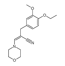 2-(4-ethoxy-3-methoxybenzyl)-3-morpholinoacrylonitrile结构式
