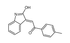 3-[2-(4-methylphenyl)-2-oxoethylidene]-1H-indol-2-one Structure