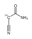 2-cyanoacetamide, [2-14c] Structure
