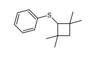 (2,2,4,4-tetramethylcyclobutyl)sulfanylbenzene结构式