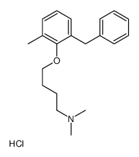 4-(2-benzyl-6-methylphenoxy)-N,N-dimethylbutan-1-amine,hydrochloride Structure