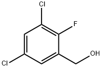 3,5-Dichloro-2-fluorobenzyl alcohol结构式