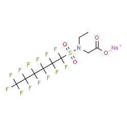 sodium N-ethyl-N-[(tridecafluorohexyl)sulphonyl]glycinate Structure