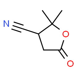 3-Furancarbonitrile,tetrahydro-2,2-dimethyl-5-oxo-(9CI) Structure