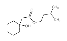 Cyclohexaneacetic acid,1-hydroxy-, 3-methylbutyl ester Structure