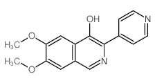 4-Isoquinolinol,6,7-dimethoxy-3-(4-pyridinyl)-结构式