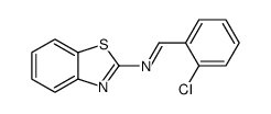 N-(1,3-benzothiazol-2-yl)-1-(2-chlorophenyl)methanimine Structure