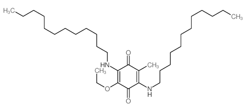2,5-bis(dodecylamino)-3-ethoxy-6-methyl-cyclohexa-2,5-diene-1,4-dione Structure
