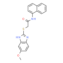 2-[(5-methoxy-1H-benzimidazol-2-yl)sulfanyl]-N-(naphthalen-1-yl)acetamide picture