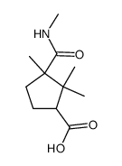 2,2,3-trimethyl-3-methylcarbamoyl-cyclopentanecarboxylic acid结构式