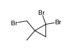 1-(bromomethyl)-1-methyl-2,2-dibromocyclopropane结构式