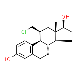 11 beta-chloromethylestradiol structure