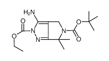 5-Tert-Butyl 2-Ethyl 3-Amino-6,6-Dimethylpyrrolo[3,4-C]Pyrazole-2,5(4H,6H)-Dicarboxylate structure