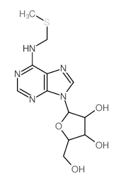 Adenosine,N-[(methylthio)methyl]- (9CI) Structure