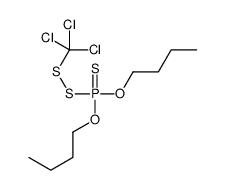 [(Trichloromethyl)dithio]thiophosphonic acid O,O-dibutyl ester Structure