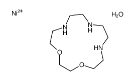 1,4-dioxa-7,10,13-triazacyclopentadecane,nickel(2+),hydrate Structure