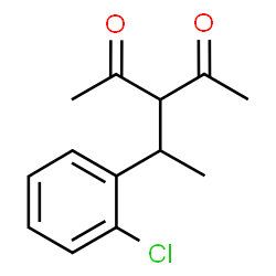 3-(1-(2-CHLOROPHENYL)ETHYL)PENTANE-2,4-DIONE structure