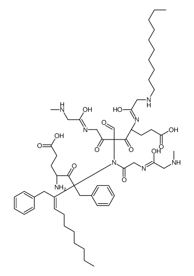 cyclo(Glu(O-benzyl)-Sar-Gly-(N-n-decyl)Gly)2 Structure