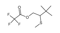 methyl 3,3-dimethyl-1-trifluoroacetoxy-2-butyl sulfide结构式