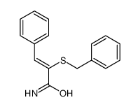 2-(Benzylthio)-3-phenylpropenamide Structure