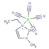 1-乙基-3-甲基咪唑四氰基硼酸盐结构式