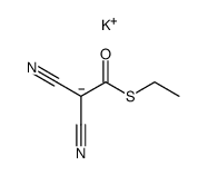 potassium salt of S-ethyl dicyanoethanethioate结构式