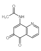 N-(5,6-dioxoquinolin-8-yl)acetamide structure