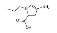 1H-Pyrrole-2-carboxylicacid,4-amino-1-propyl-(9CI) Structure