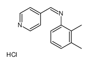 2,3-Dimethyl-N-(4-pyridinylmethylene)benzenamine monohydrochloride structure