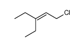 1-chloro-3-ethyl-2-pentene结构式