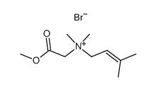 dimethyl-(3,3-dimethylallyl)-(1-methoxycarbonylmethyl)ammonium bromide Structure