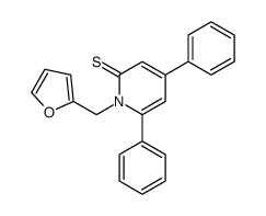 1-(2-Furanylmethyl)-4,6-diphenyl-2(1H)-pyridinethione结构式