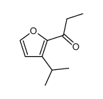 1-(3-i-propyl-2-furyl)propan-1-one结构式