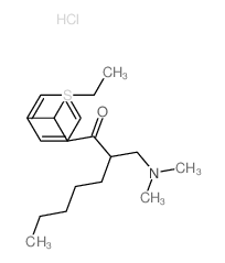 3-Nonanone,4-[(dimethylamino)methyl]-1-(ethylthio)-1-phenyl-, hydrochloride (1:1)结构式