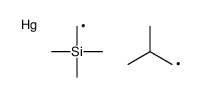 2-methylpropyl(trimethylsilylmethyl)mercury Structure