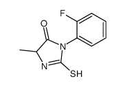 3-(2-fluorophenyl)-5-methyl-2-sulfanylideneimidazolidin-4-one结构式