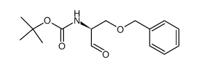 (S)-2-(t-butoxycarbonylamino)-3-phenylmetoxy-1-propanal结构式